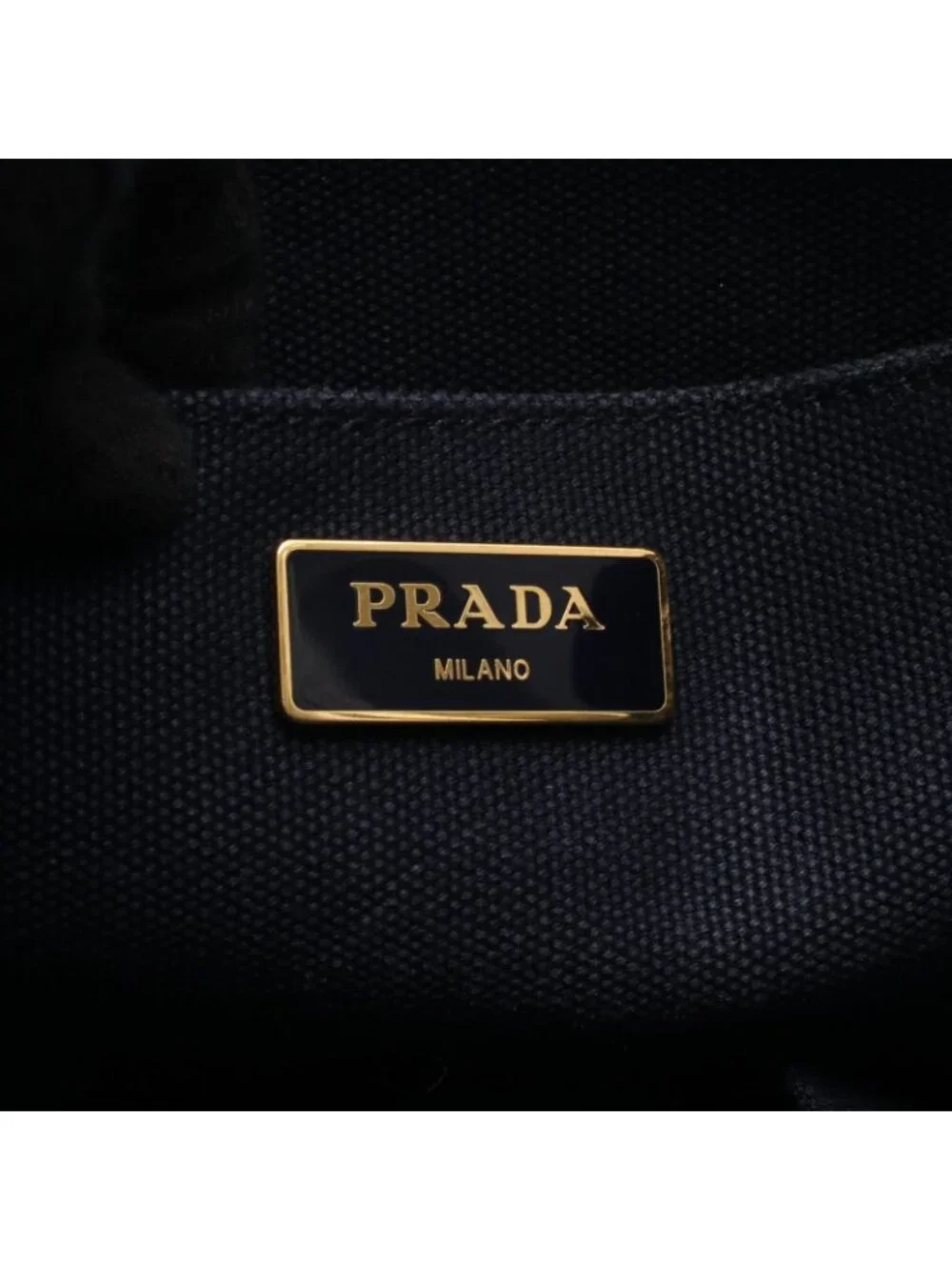 Prada Tote Bag Canapa 2-Way Navy Caviar Leather